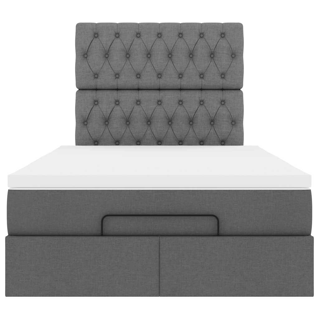 Struttura Letto Pouf con Materasso 80x200 cm in Tessuto | homemem39