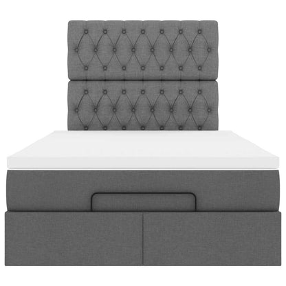 Struttura Letto Pouf con Materasso 80x200 cm in Tessuto | homemem39