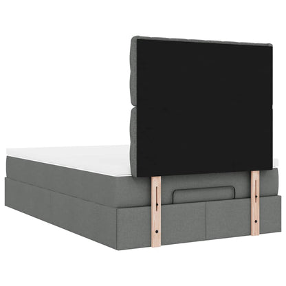 Struttura Letto Pouf con Materasso 80x200 cm in Tessuto | homemem39