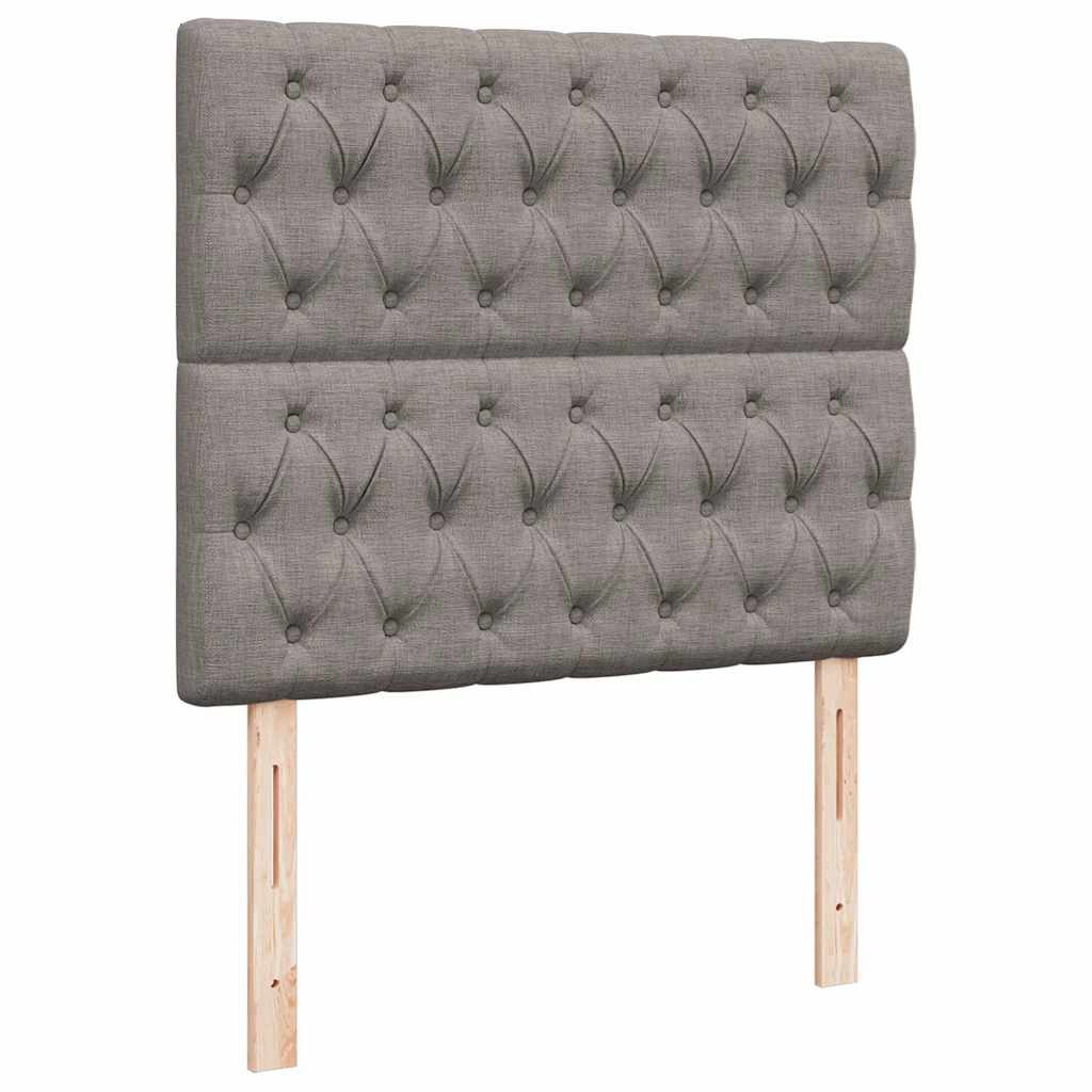 Struttura Letto Pouf con Materasso Tortora 120x200cm in Tessuto | homemem39