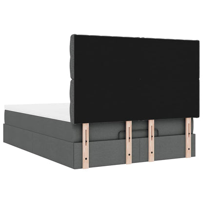 Struttura Letto Pouf con Materasso 140x190 cm in Tessuto | homemem39
