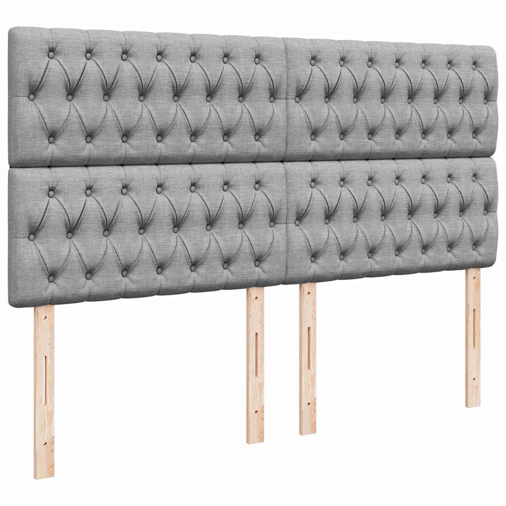 Struttura Letto Pouf con Materasso 160x200 cm in Tessuto