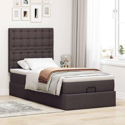 Struttura Letto Pouf con Materasso 90x190 cm in Tessuto