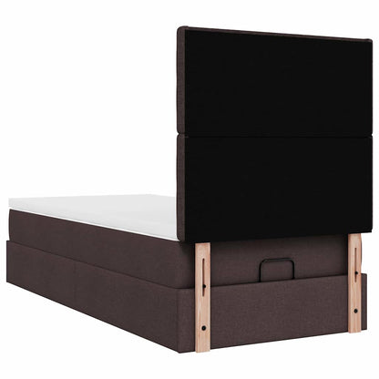 Struttura Letto Pouf con Materasso 90x190 cm in Tessuto | homemem39