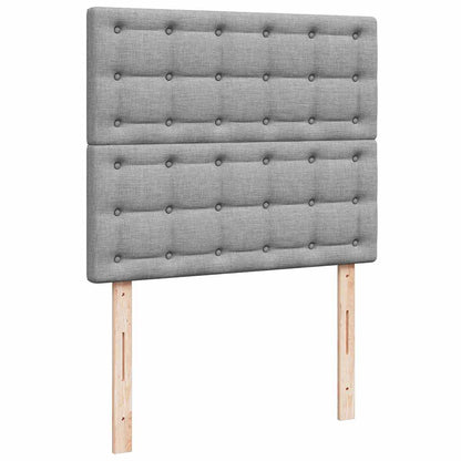 Struttura Letto Pouf con Materasso 120x190 cm in Tessuto | homemem39