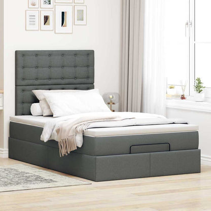 Struttura Letto Pouf con Materasso 80x200 cm in Tessuto | homemem39