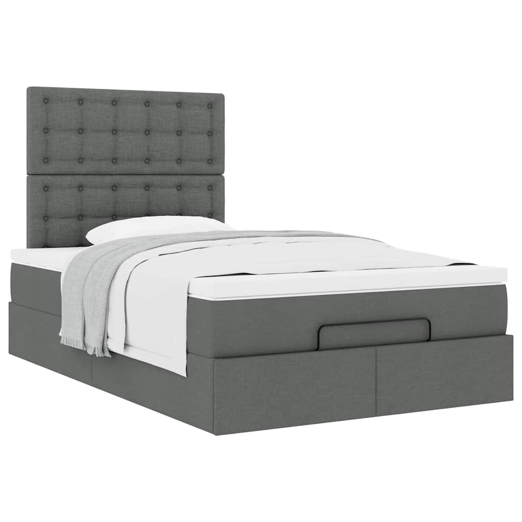 Struttura Letto Pouf con Materasso 80x200 cm in Tessuto | homemem39