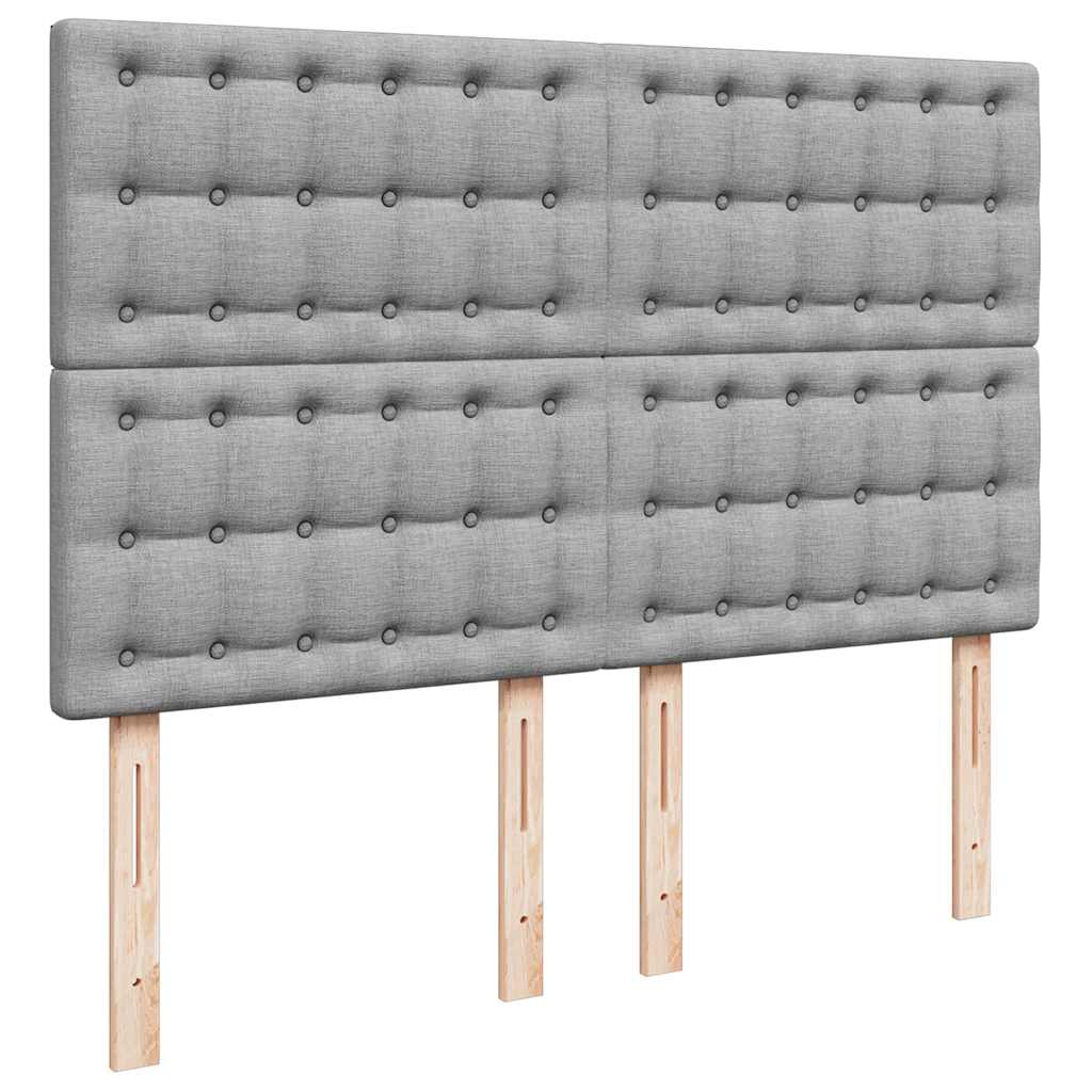 Struttura Letto Pouf con Materasso 140x200 cm in Tessuto | homemem39
