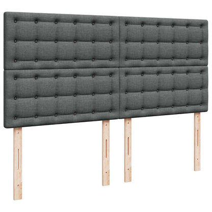 Struttura Letto Pouf con Materassi 200x200 cm in Tessuto | homemem39
