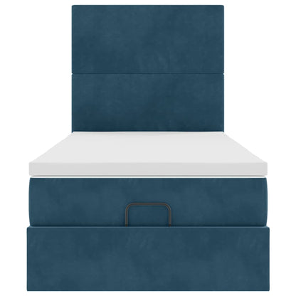 Struttura Letto Pouf con Materassi 100x200 cm Velluto | homemem39