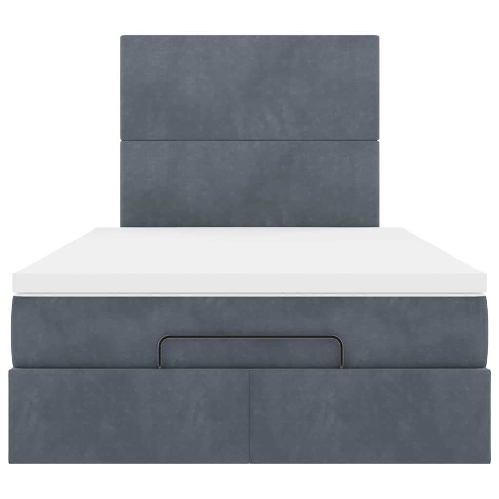 Struttura Letto Pouf con Materassi 80x200 cm Velluto | homemem39