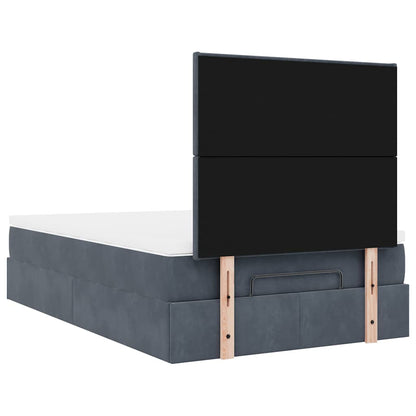Struttura Letto Pouf con Materassi 80x200 cm Velluto | homemem39