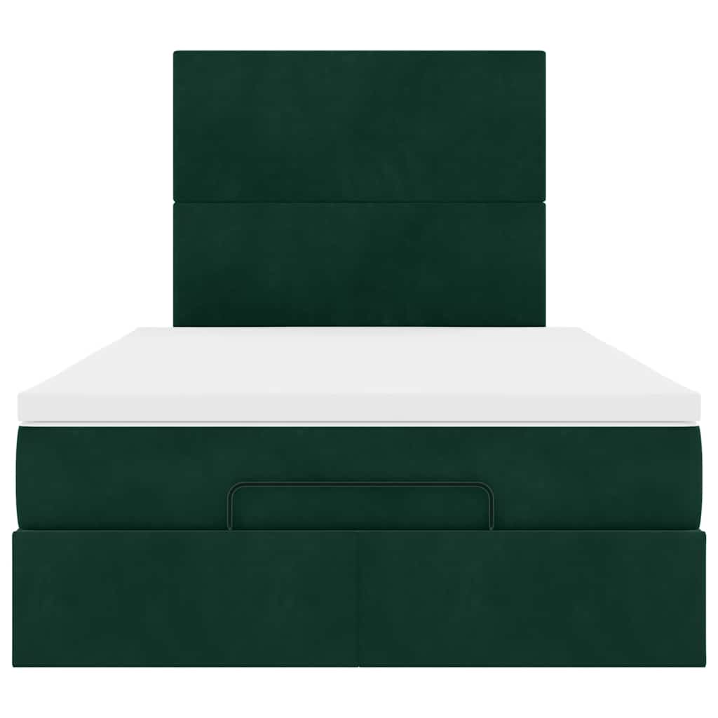 Struttura Letto Pouf con Materassi 120x190 cm Velluto | homemem39