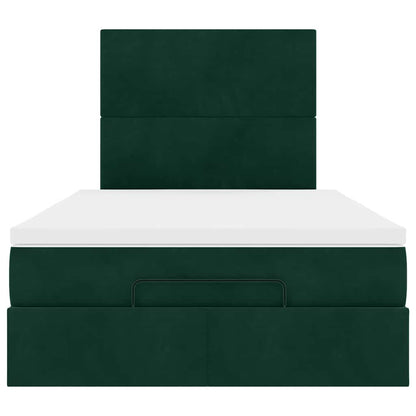Struttura Letto Pouf con Materassi 120x190 cm Velluto | homemem39