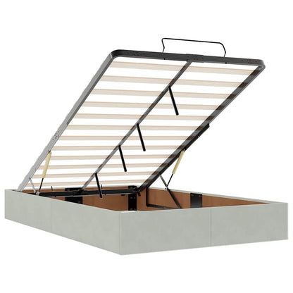 Struttura Letto Pouf con Materassi 120x200 cm Velluto - homemem39