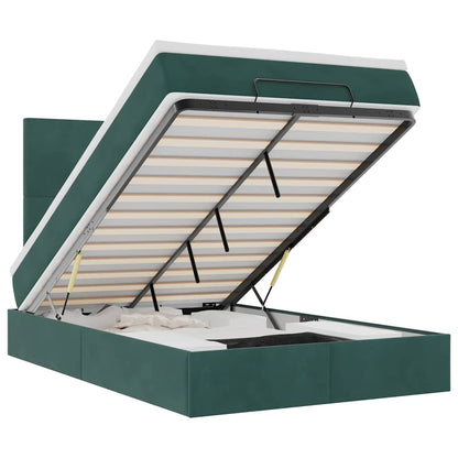 Struttura Letto Pouf con Materassi 120x200 cm Velluto