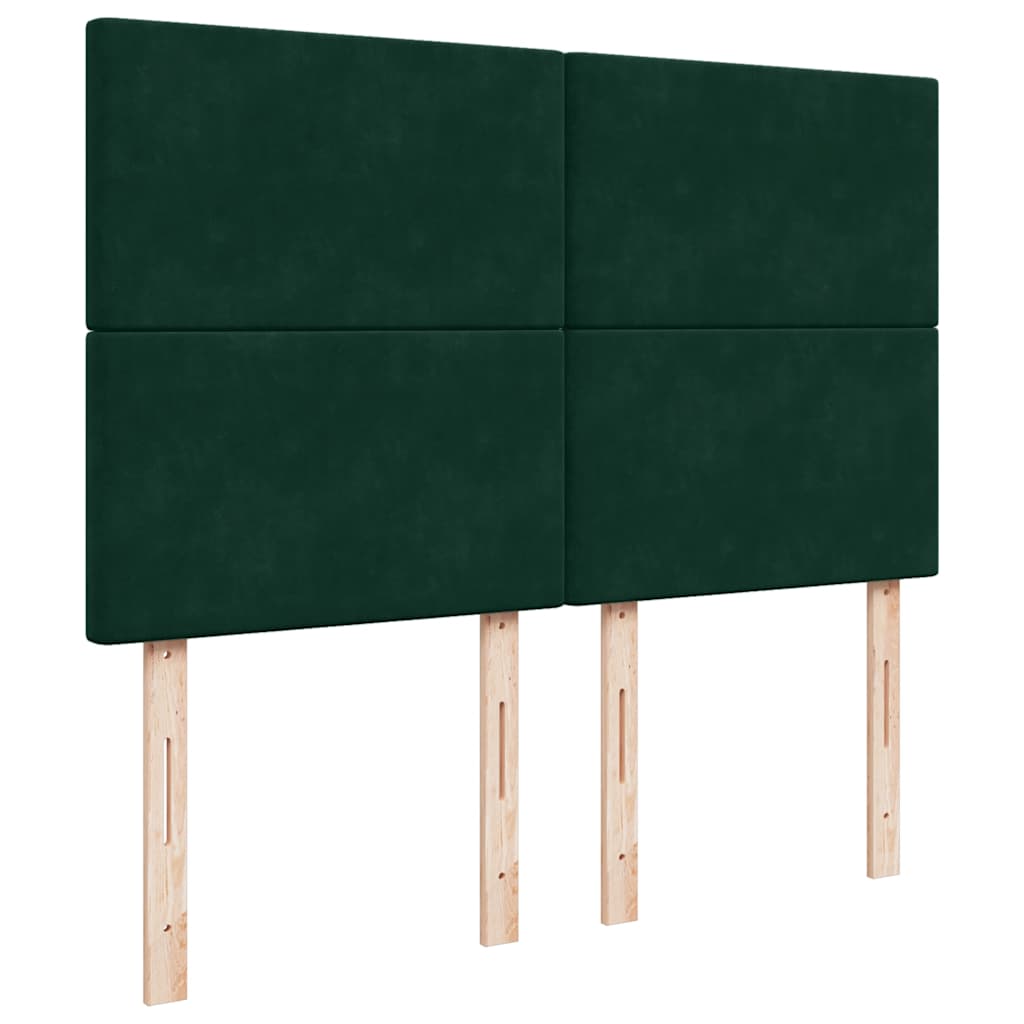 Struttura Letto Pouf con Materassi 140x190 cm in Velluto