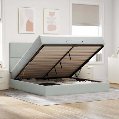 Struttura Letto Pouf con Materassi 180x200 cm Velluto | homemem39