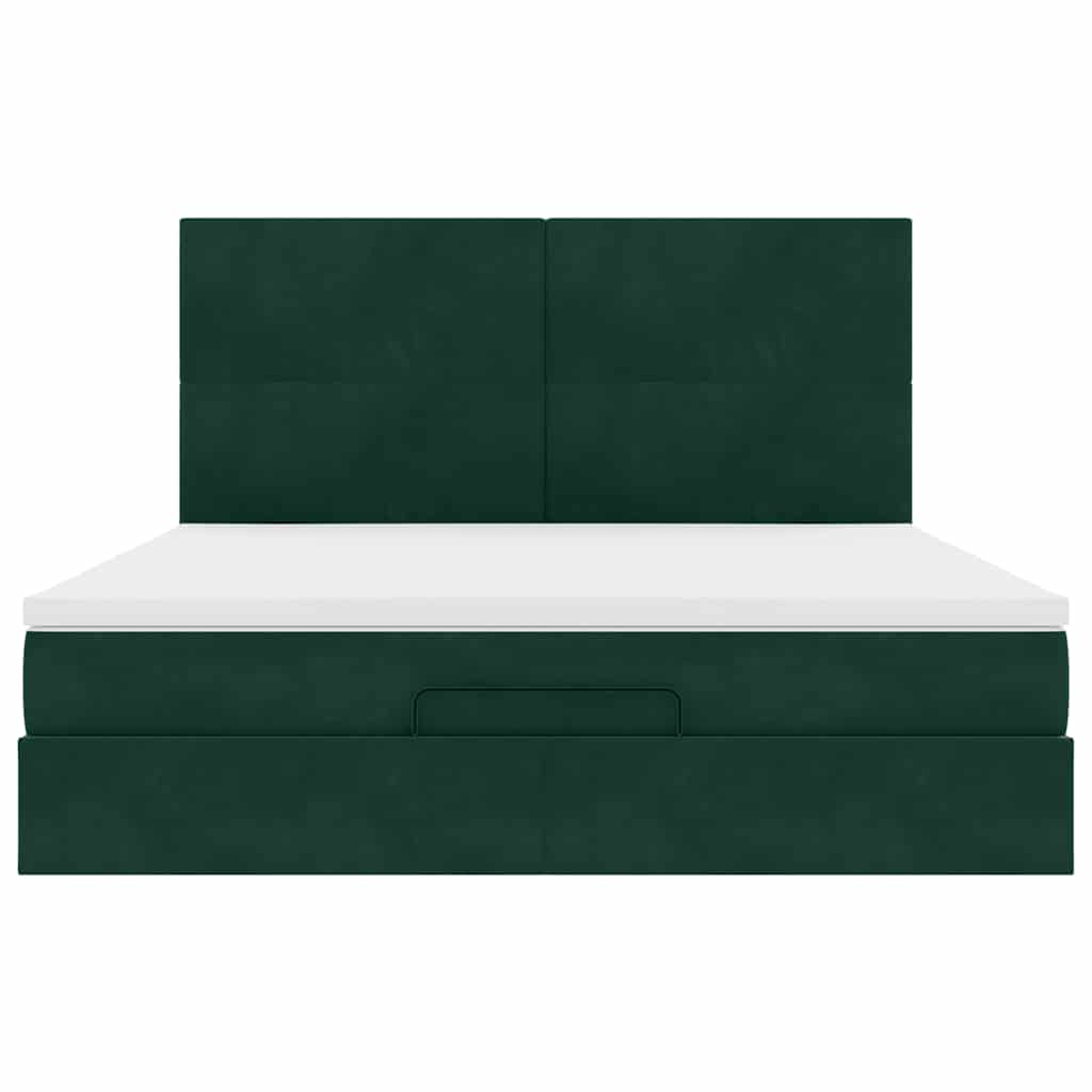 Struttura Letto Pouf con Materassi 180x200 cm Velluto | homemem39