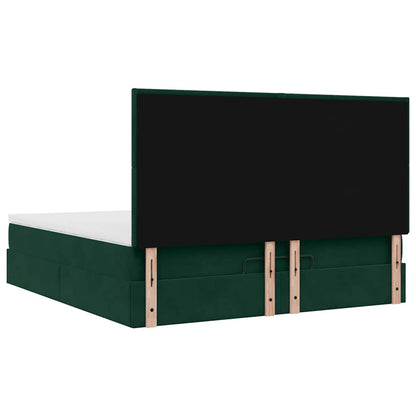 Struttura Letto Pouf con Materassi 180x200 cm Velluto | homemem39