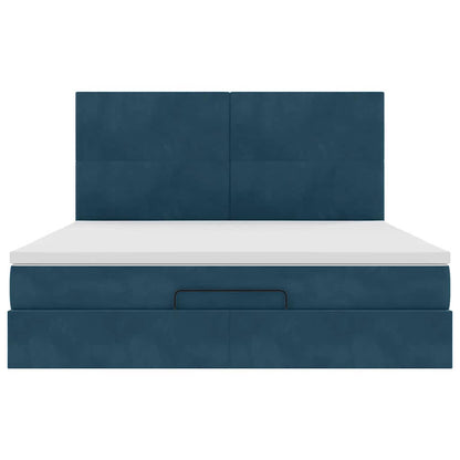 Struttura Letto Pouf con Materassi 180x200 cm Velluto | homemem39