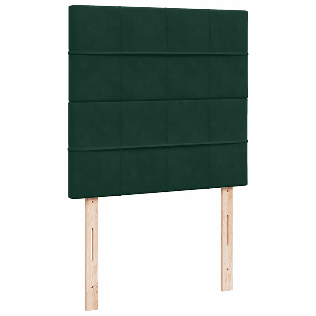 Struttura Letto Pouf con Materassi 90x200 cm in Velluto