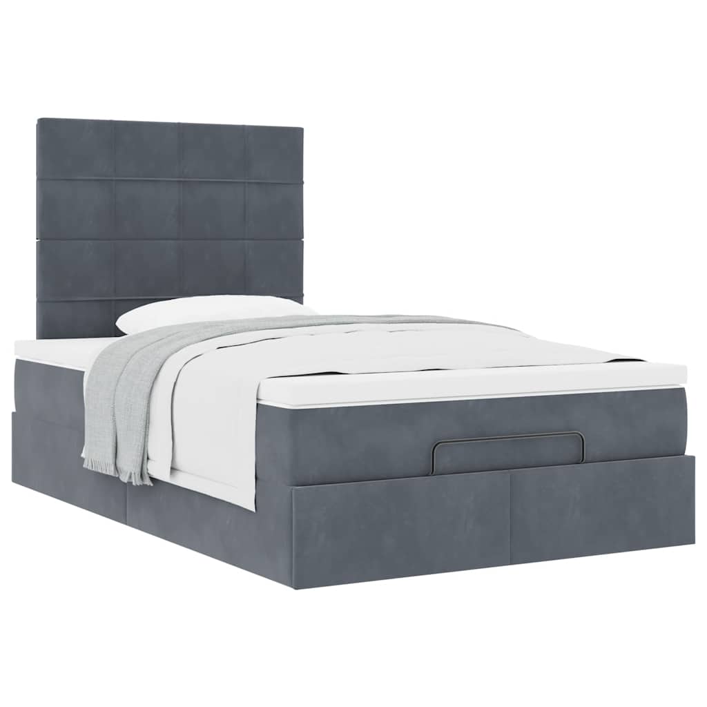 Struttura Letto Pouf con Materassi 80x200 cm Velluto | homemem39