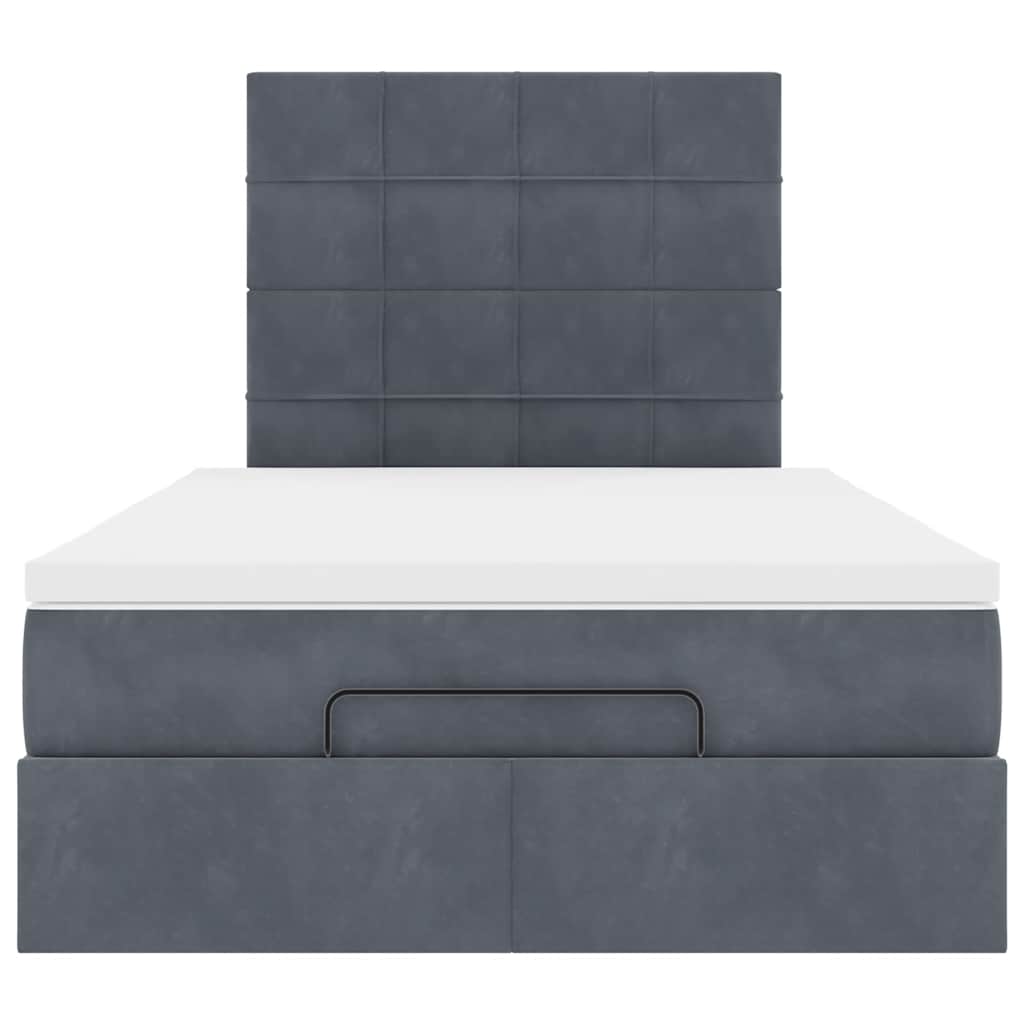 Struttura Letto Pouf con Materassi 80x200 cm Velluto | homemem39