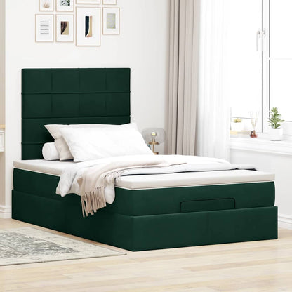 Struttura Letto Pouf con Materassi 120x190 cm Velluto | homemem39