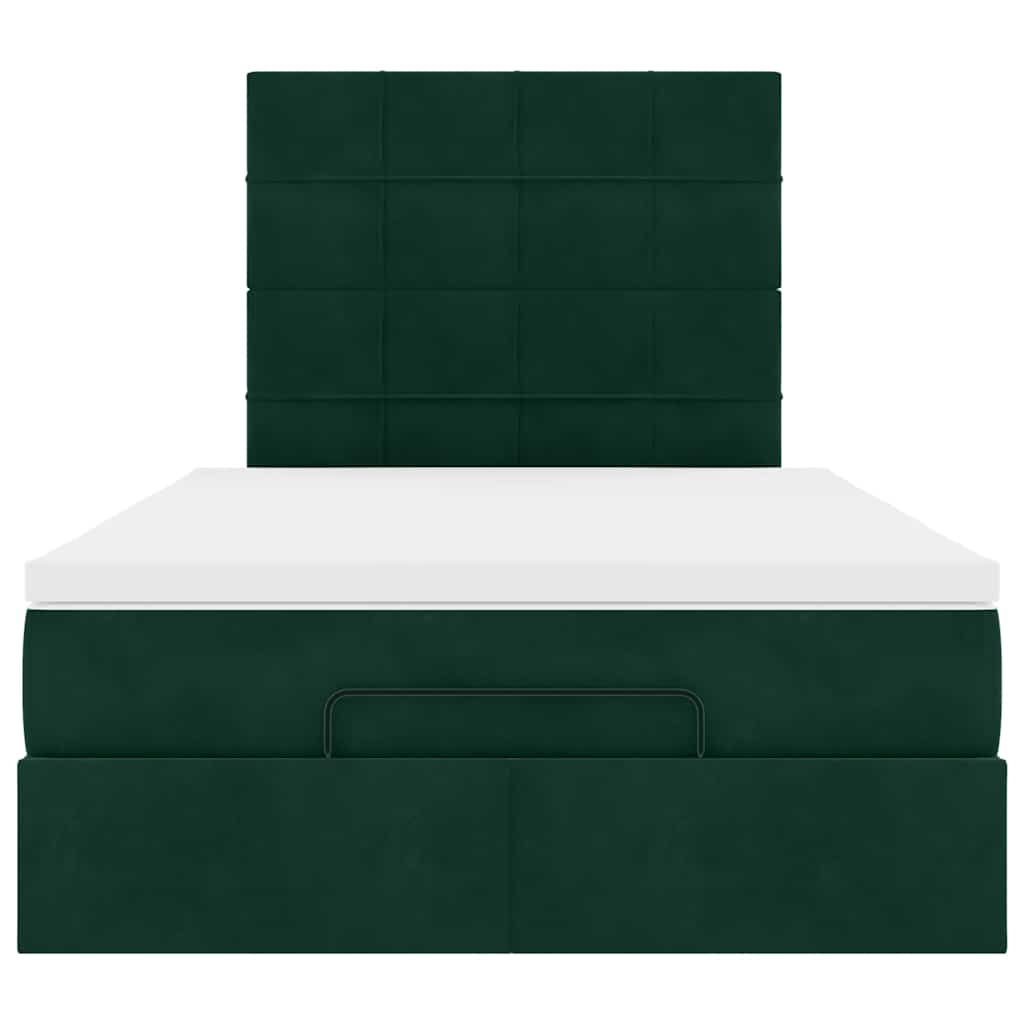 Struttura Letto Pouf con Materassi 120x190 cm Velluto | homemem39
