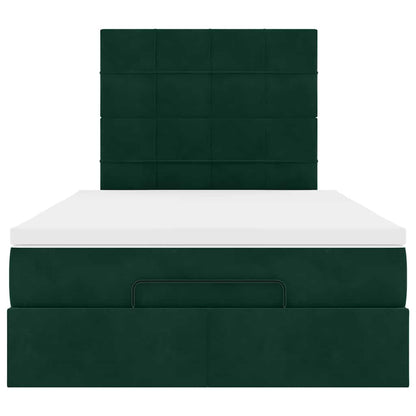 Struttura Letto Pouf con Materassi 120x190 cm Velluto | homemem39
