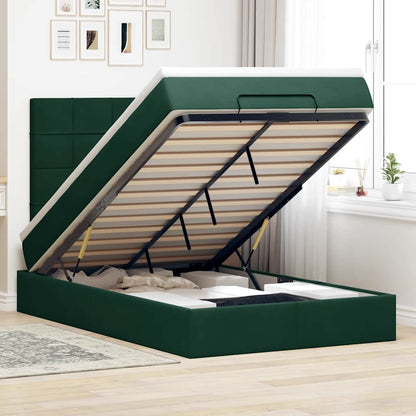 Struttura Letto Pouf con Materassi 120x190 cm Velluto | homemem39