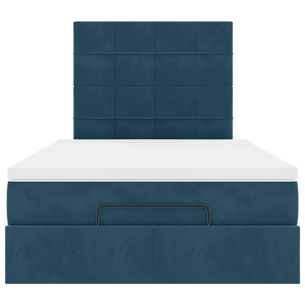 Struttura Letto Pouf con Materassi 120x190 cm Velluto | homemem39
