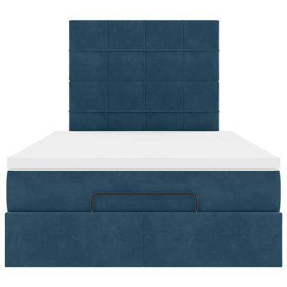 Struttura Letto Pouf con Materassi 120x190 cm Velluto | homemem39
