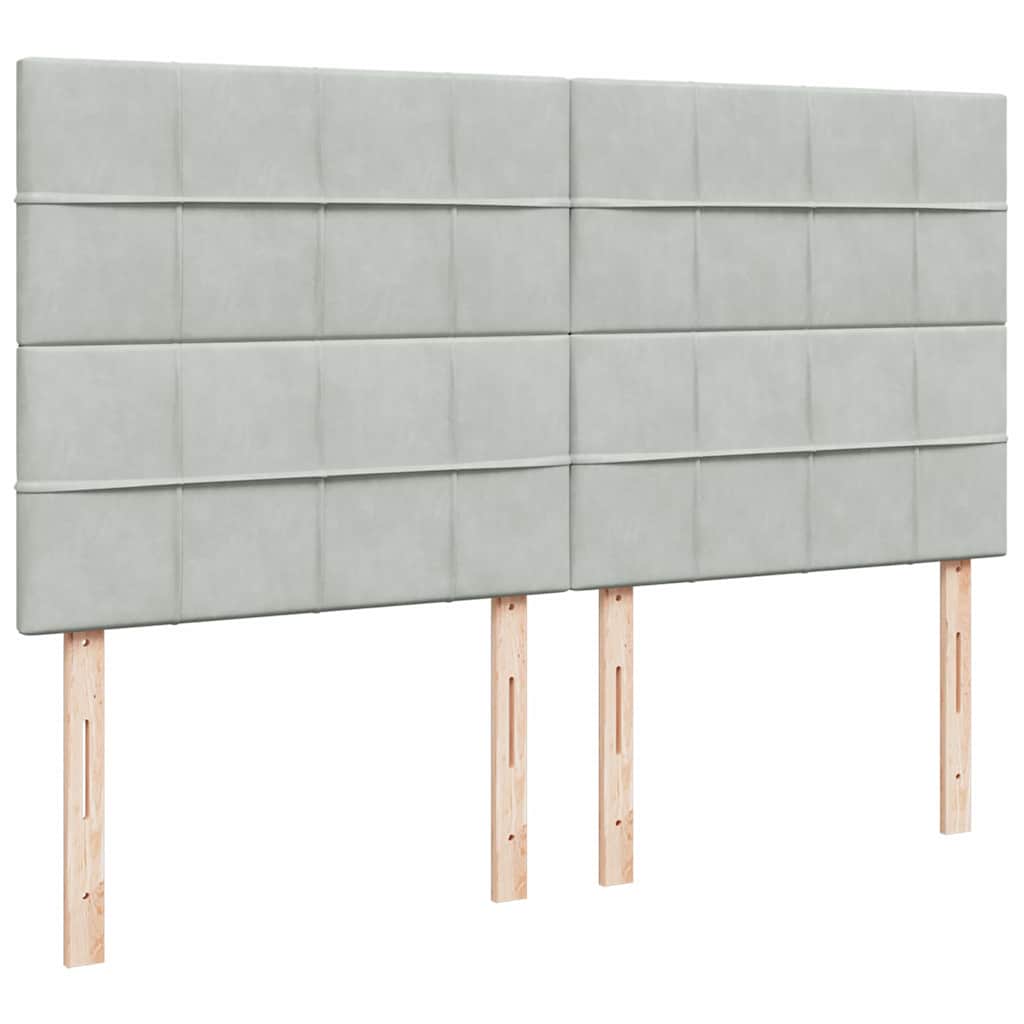 Struttura Letto Pouf con Materassi 160x200 cm in Velluto