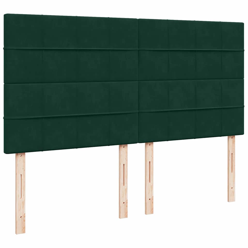 Struttura Letto Pouf con Materassi 160x200 cm Velluto