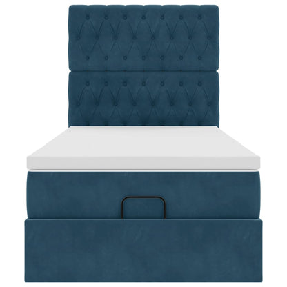 Struttura Letto Pouf con Materassi 80x200 cm Velluto | homemem39