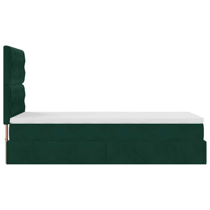 Struttura Letto Pouf con Materassi 90x190 cm in Velluto | homemem39