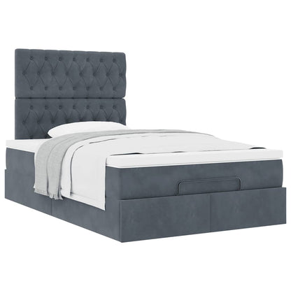 Struttura Letto Pouf con Materassi 80x200 cm Velluto | homemem39