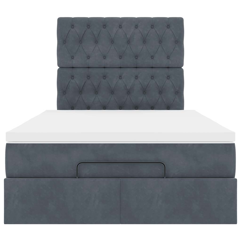 Struttura Letto Pouf con Materassi 80x200 cm Velluto | homemem39