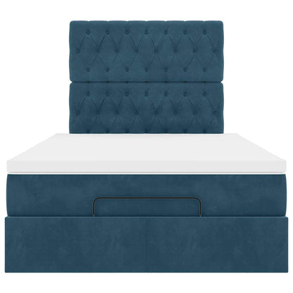Struttura Letto Pouf con Materassi 120x190 cm Velluto | homemem39