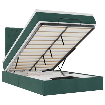 Struttura Letto Pouf con Materassi 120x200 cm Velluto