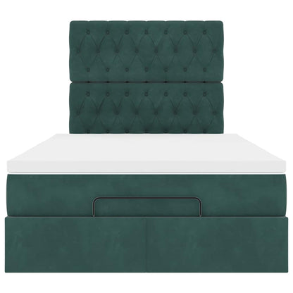 Struttura Letto Pouf con Materassi 120x200 cm Velluto