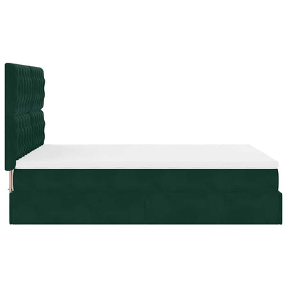 Struttura Letto Pouf con Materassi 140x200 cm in Velluto | homemem39