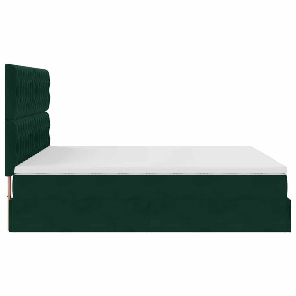 Struttura Letto Pouf con Materassi 180x200 cm Velluto | homemem39