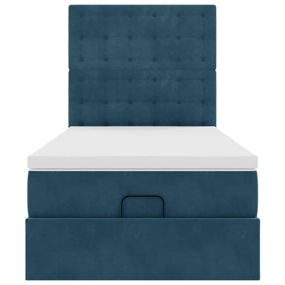 Struttura Letto Pouf con Materassi 80x200 cm Velluto | homemem39