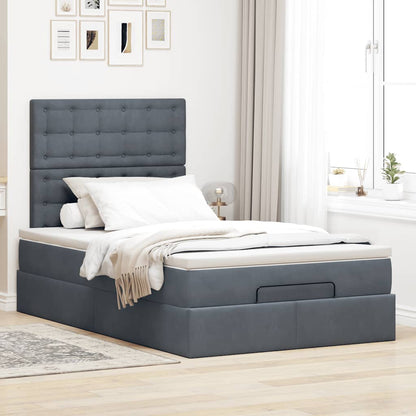 Struttura Letto Pouf con Materassi 80x200 cm Velluto | homemem39