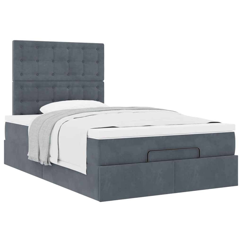 Struttura Letto Pouf con Materassi 80x200 cm Velluto | homemem39