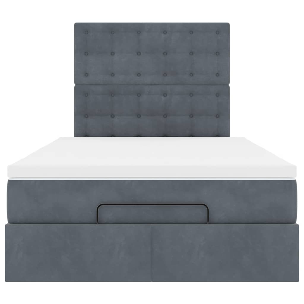 Struttura Letto Pouf con Materassi 80x200 cm Velluto | homemem39