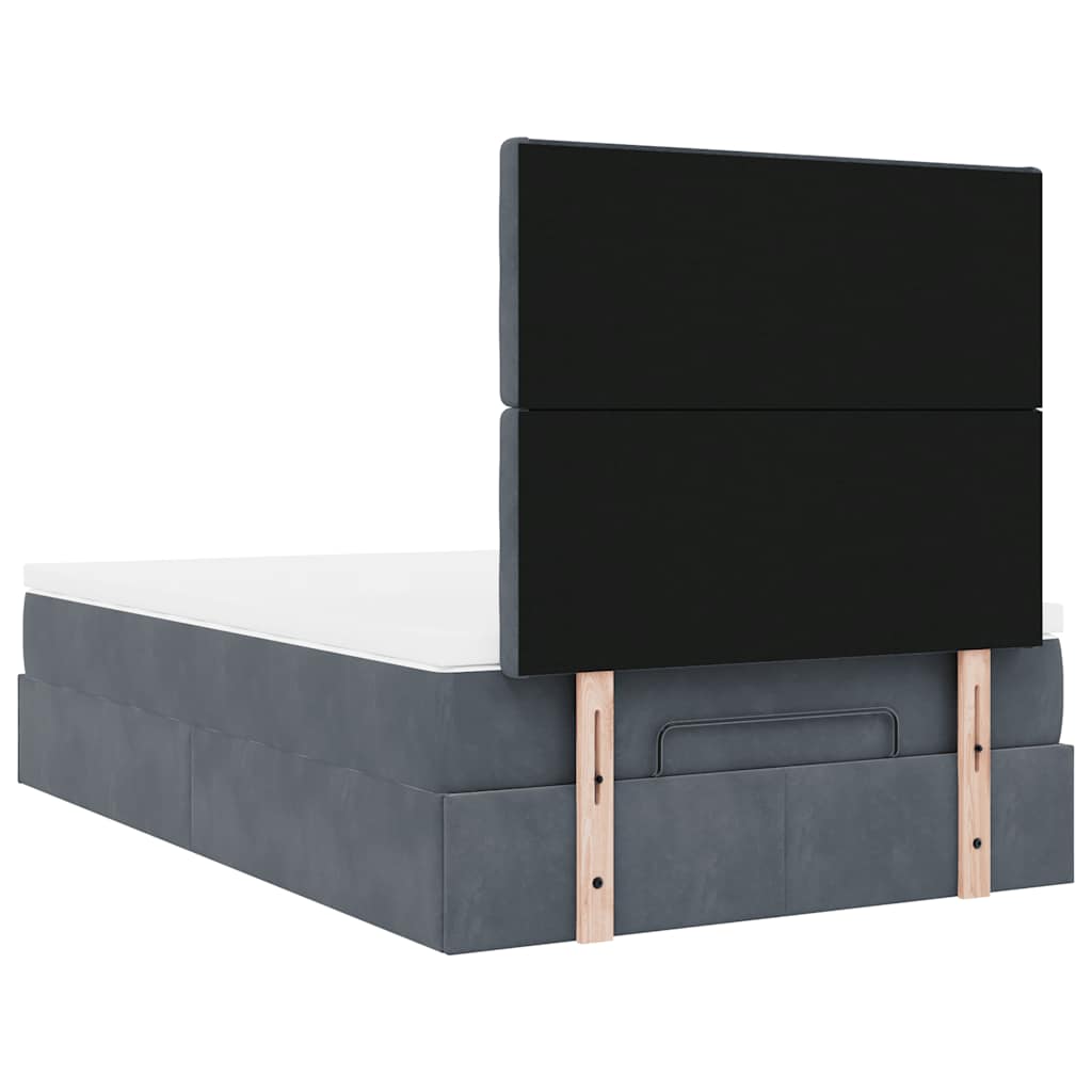 Struttura Letto Pouf con Materassi 80x200 cm Velluto | homemem39